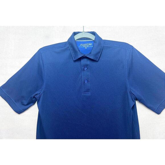 Jim Nantz Men's XS Performance Polo Shirt Navy Blue Vineyard Vines Whale - Picture 1 of 10